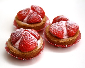 aardbeiengebakje